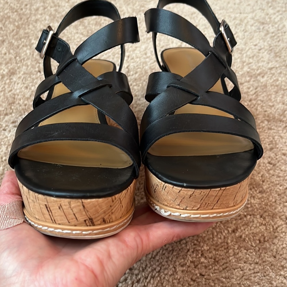Franco Sarto Carine Cork Platform Wedges - Picture 3 of 7
